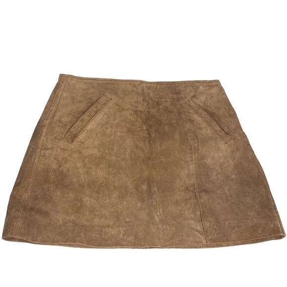 BLANK NYC 100% LEATHER SKIRT WITH POCKETS SIZE 25 - Picture 1 of 8